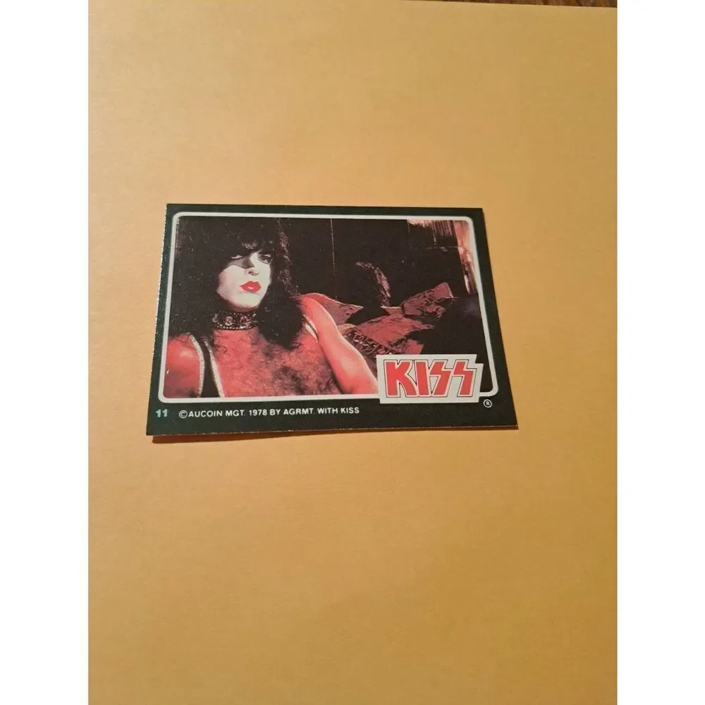 Vintage 1978 Aucoin Management AGRMT KISS Trading Card No 11 Collectible Rock
